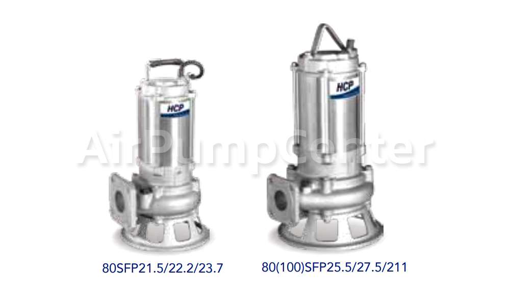 Submersible Pump, ปั๊มแช่, ไดโว่, ปั๊มน้ำเสีย, HCP, SF Series