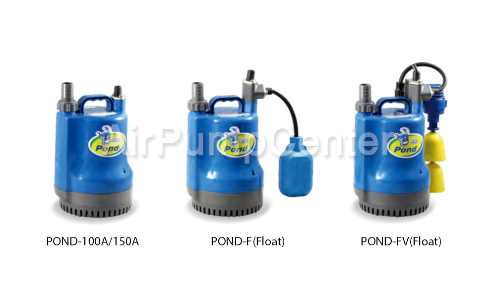Submersible Pump, ปั๊มแช่, ไดโว่, ปั๊มน้ำเสีย, HCP, POND Series, POND100A, POND100AF, POND100AFV, POND150A, POND150AF, POND150AFV