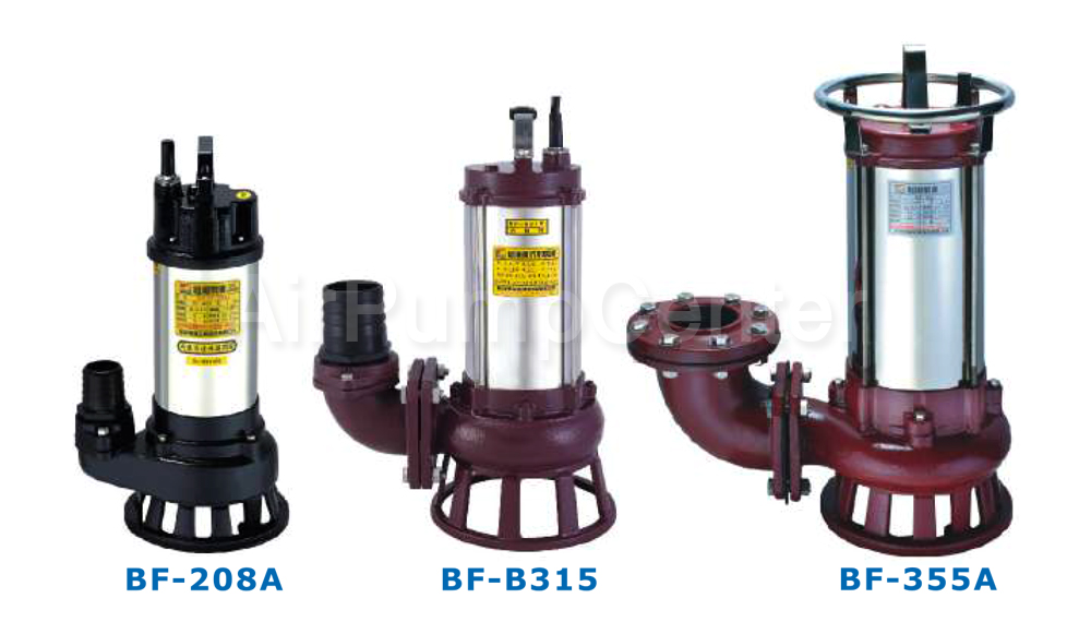 ปั๊มน้ำ, ปั้มน้ำ, Submersible Pump, ปั๊มแช่, ไดโว่, ปั๊มน้ำเสีย, Sonho, BF Series ,EF Series ,EF-207 ,EF-307 ,BF-208A ,BF-308A, BF-B315, BF-322A, BF-437A, BF-355A, BF-475A, BF-4110