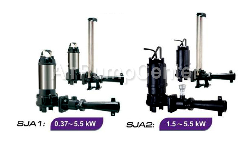 เครื่องเติมอากาศใต้น้ำ, Submersible Ejector, STAC, SJA1 Series, SJA2 Series, SJA1-4 , SJA1-8 , SJA1-15 , SJA1-22 , SJA1-37, SJA1-55 , SJA2-15 , SJA2-22 , SJA2-37, SJA2-55